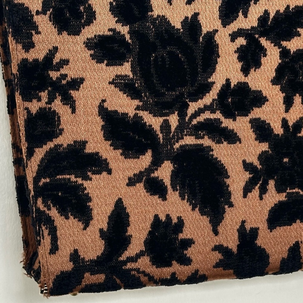 Vintage Tapestry Satchel Handbag in Brown & Black GUC - Picture 10 of 12